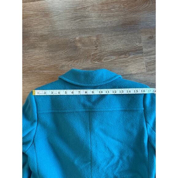 Vintage Pendleton Teal Wool Coat Women’s | Made USA | Pure Virgin Wool - Picture 9 of 15